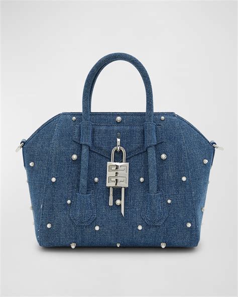 givenchy antigona small ox bloos|mini antigona lock denim tote bag.